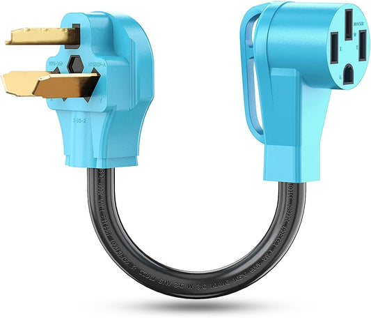NEMA 10-30P to 14-50R EV Charger Adapter Cord Compatible with Tesla Model 3/S/X/Y, 30 Amp Dryer to 50 Amp EV for Level 2 Charging, ETL Listed (Not for RV or Dryer)